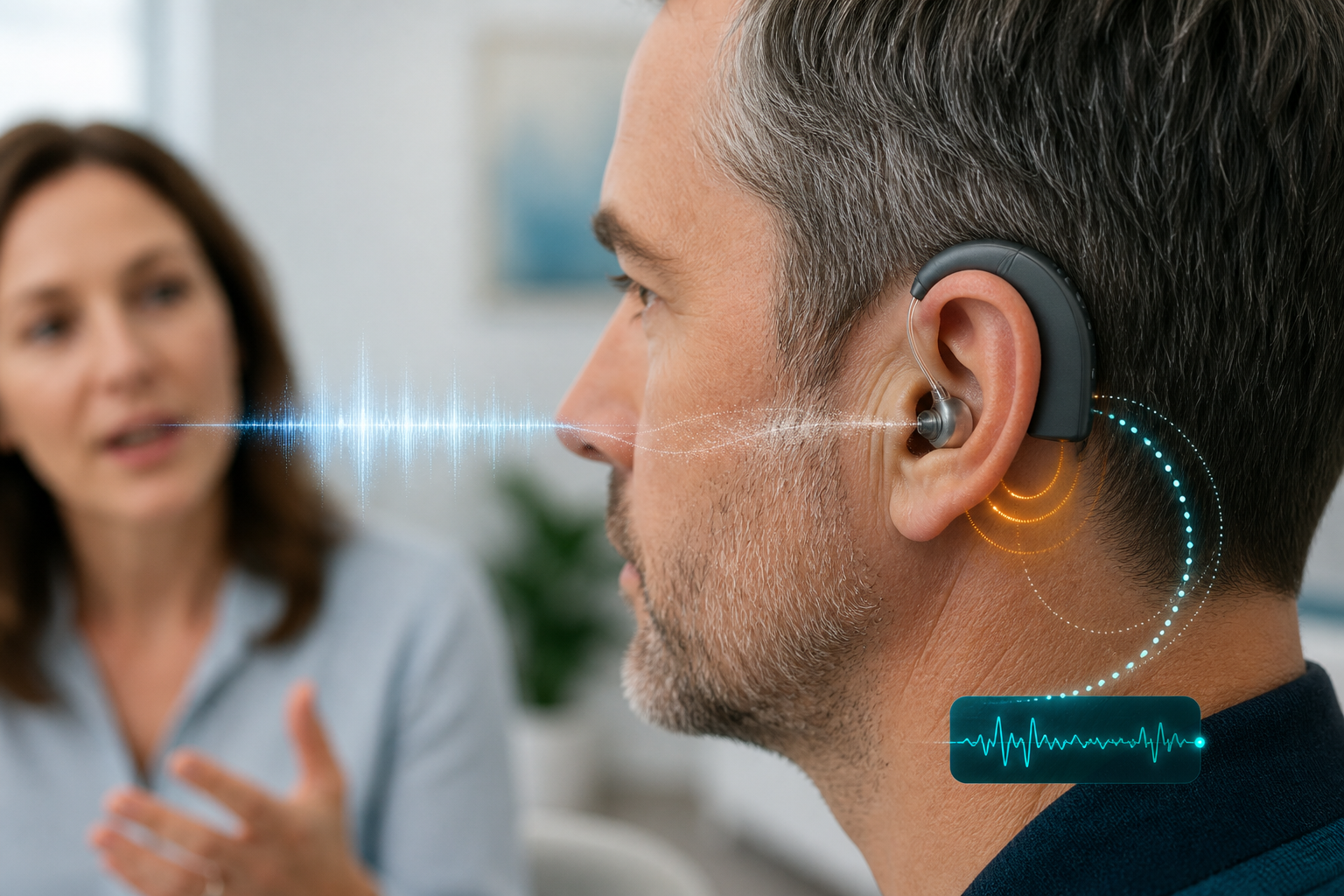 Tinnitus-treating earpiece combining biofeedback, masking sound, and live speech passthrough