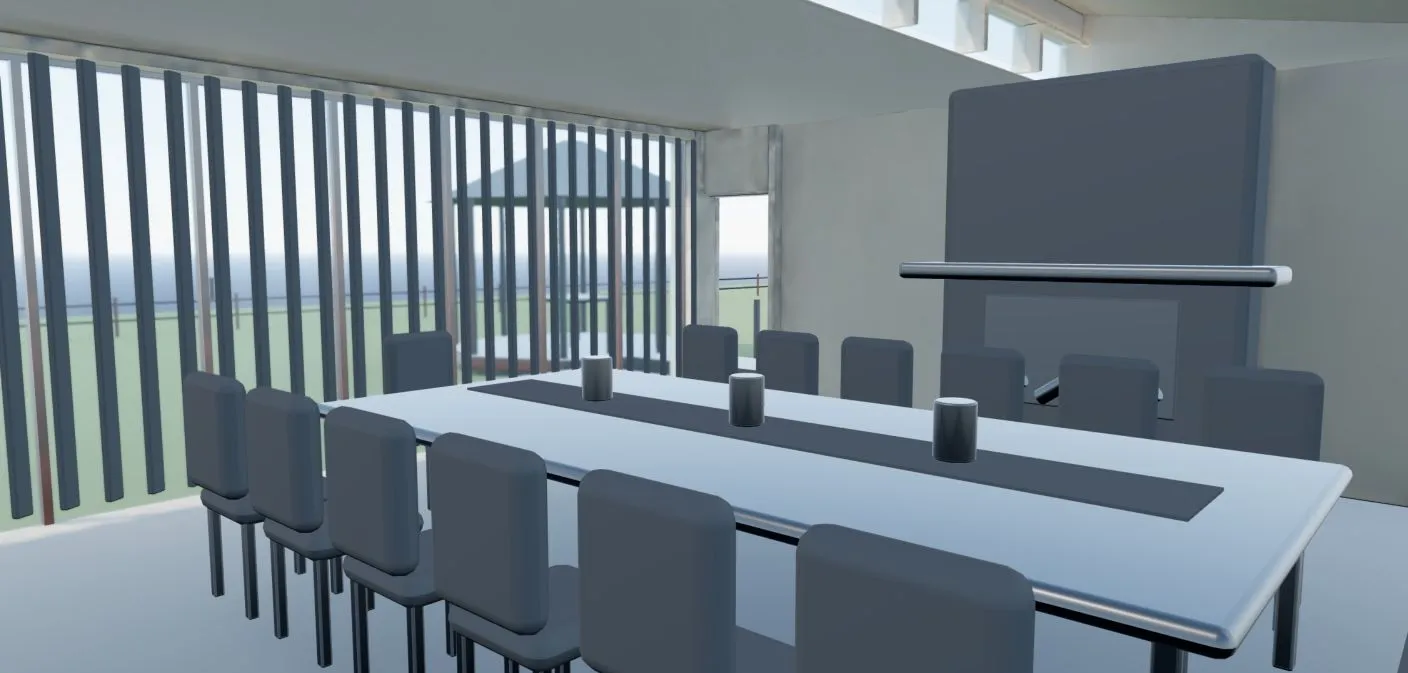 Accepted Blender model view of the dining room